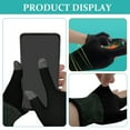 thumbnail image 3 of OUNONA Breathable Black Fingerless Gloves, 1 Pair, Soft Comfortable Material for Gaming, Driving, Outdoor Sports and Activities, 3 of 8