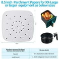 thumbnail image 2 of 2026 Best 200Pcs 8.5 Inch Square Perforated Parchment Paper Sheets, Non-Stick Liner for Air Fryer, Steaming Basket, Oven, Baking & Cooking, 2 of 14