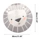 thumbnail image 3 of Puntoco Round Imitation Cashmere Carpet Nordic Ins Style Living Room Bedroom Coffee Table Mat, 3 of 5