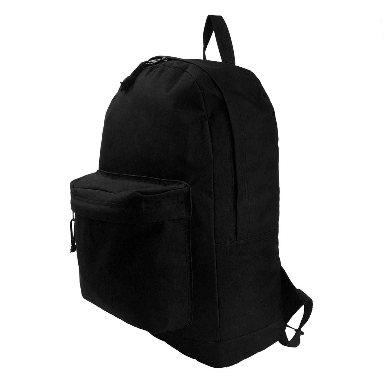 KCliffs Unisex Wholesale Case Pack of 36 Classic 18" Backpacks Black with Curved Should Straps