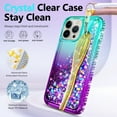 thumbnail image 3 of NGB SUPREMACY For iPhone 15 Plus Phone Case Screen Protector Ring Holder Wrist Strap Lanyard Shiny Sparkly Glitter iPhone 15 Plus Case Cover, 3 of 10