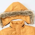 thumbnail image 5 of Lindreshi Toddler Boys Clothes Clearance Boys Winter Coat Fall Winter Boys Girls Solid Color Thick Warm Jacket Detachable Hat Hood Jacket, 5 of 8