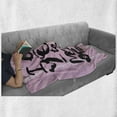 thumbnail image 6 of I Love You to the Moon and Back Soft Flannel Fleece Throw Blanket, Charcoal Written Effect Motto on Affection, Cozy Plush for Indoor and Outdoor Use, 50" x 60", Baby Pink Charcoal Grey, by Ambesonne, 6 of 6