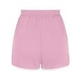 thumbnail image 6 of Uaswgudfs Women's Elastic Waist Running Shorts for Summer - Curved Hem Athletic Shorts with Lightweight Breathable Fabric Pink XL, 6 of 8