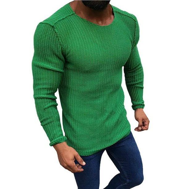 Suéter de Cuello Redondo Para Hombres Suéter Suéter Casual Suéter de Manga Larga de Moda Suéteres de Punto de Manga Larga Tops Odeerbi ODB-4