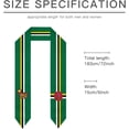 thumbnail image 6 of Class of 2024 Dominica Flag Graduation Stoles Shawl Sash Scraf For Study Aboard International Students Graduation's Day, 6 of 6