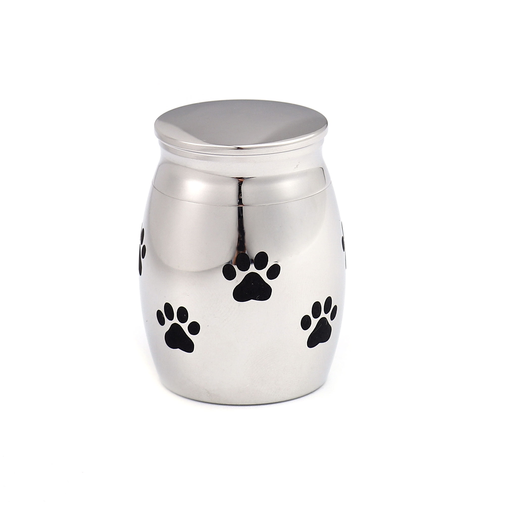 Silver Mini Sized Funeral Pets Ashes Cremation Urns for Dog Cat Keepsake Stainless Steel Warterproof Paw Pet Memorial Ash Container with Free Anavia Pouch - Walmart.com