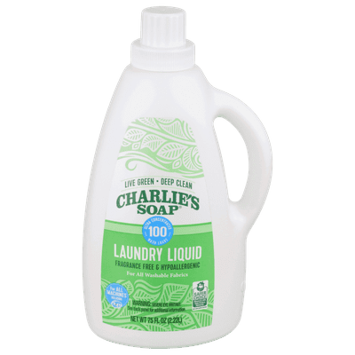 Charlie's Soap Laundry Liquid 100 Loads 75 oz (Pack of 4)