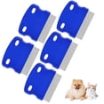 thumbnail image 1 of 5 Pack Flea Lice Comb, Stainless Steel Dog Cat Grooming Combs with Rounded Teeth, Professional Pet Tear Stain Remover, Dematting Tool for Small, Medium & Large Pets, 1 of 5