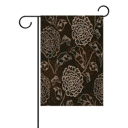 Shabby Chic Outdoor POPCreation Vintage Floral Flower Garden Flag Shabby Chic Flower Outdoor Flag Home Party 28x40 inches ()