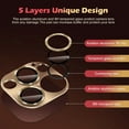 thumbnail image 4 of Hionly for 2 Pack iPhone 16 Pro Max/iPhone 16 Pro Metal Camera Lens Protector - Brown, 4 of 6