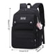 thumbnail image 2 of Mochila JiaYou para niñas adolescentes, casual, viajes escolares, 26 L, color negro, 2 of 7