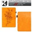 thumbnail image 3 of GSFY Case for Kindle Paperwhite 12th Gen 2024 Released (7") & Kindle Colorsoft Signature Edition, PU Leather Magnetic Closure Wallet Case with Card Slot Auto Sleep/Wake Feature, Orange, 3 of 8