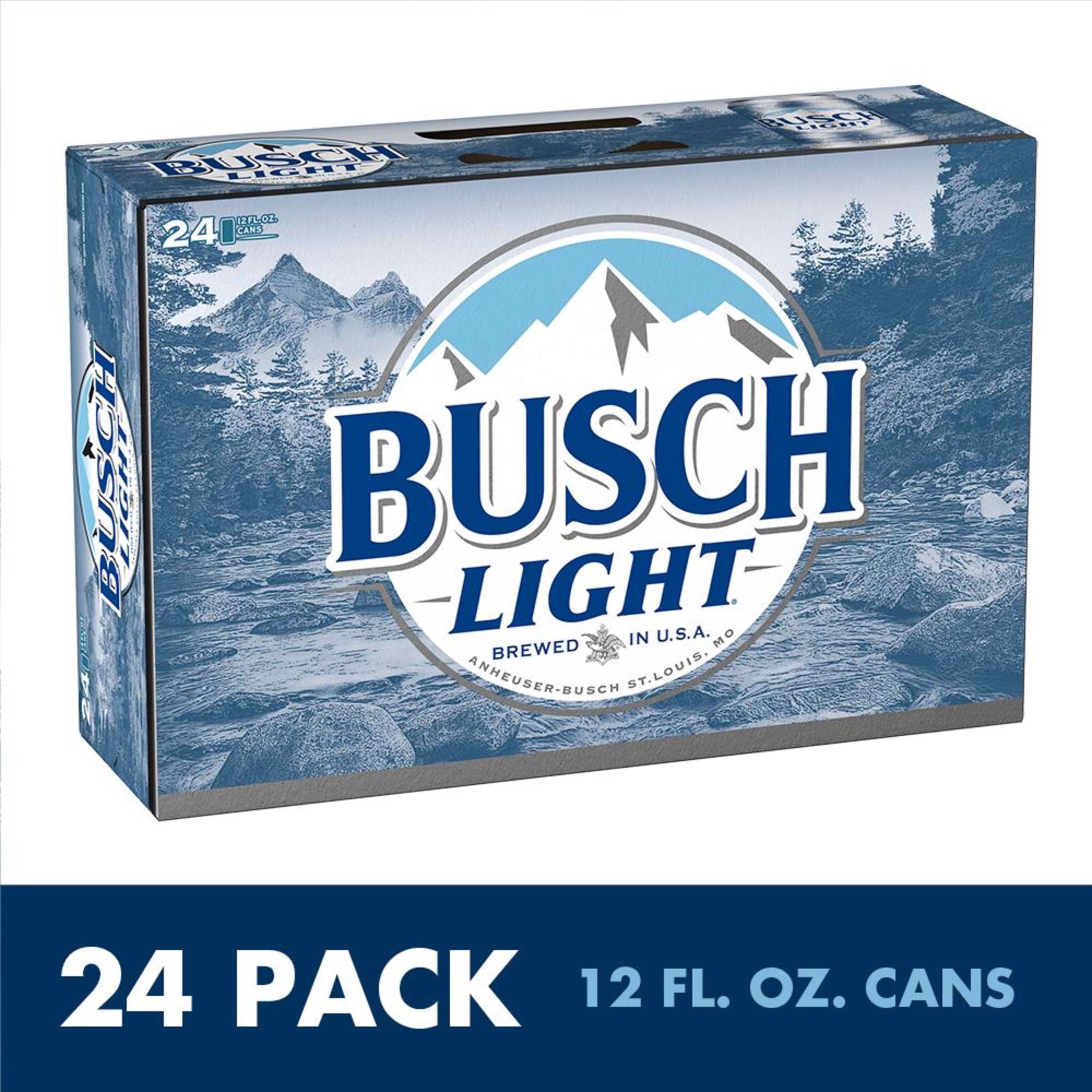 Busch Light Beer, 24 Pack Beer, 12 FL OZ Cans
