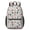 Baseball Players and, variant on Baseballs and Game Terms White 17" School Backpacks for Teens,Waterproof Oxford Fabric,S-Shape Padded Straps for School,Travel,Hiking,Camping