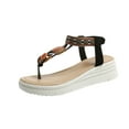 thumbnail image 2 of Hoshose Summer Platform Sandals for Women Boho Style Open Toe Comfort Beach Sandals, 2 of 8