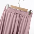 thumbnail image 2 of Juslio Ladies Pajamas Solid Homewear Fashion Modal V-Neck Tops and Pants 2 Piece Matching Pajamas Sets L, 2 of 5