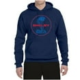 thumbnail image 2 of Wild Bobby, Shelby Cobra USA Logo Emblem Powered by Ford Motors, Cars and Trucks, Unisex Graphic Hoodie Sweatshirt, Navy, Small, 2 of 4