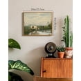 thumbnail image 3 of Drsoum Vintage Cow Farm Dairy Cattle Classic Wall Prints Classic Retro Farmhouse Landscape Wall Art Rustic Decorations for Living Room Bedroom 8x10in Natural Framed, 3 of 5