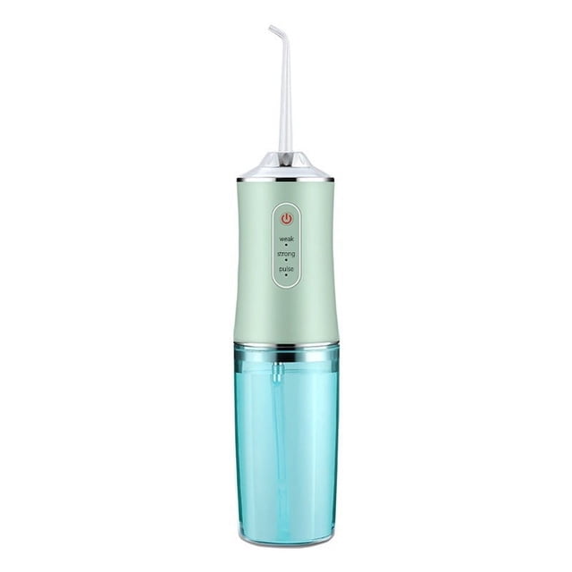 Irrigador bucal dental Rotación de 360° Modos de irrigador inalámbrico IPX7 Resistente al agua 4 puntas de chorro Limpiador de dientes con recogida de agua Carga USB para el hogar y los viaj
