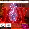 thumbnail image 5 of Starfree 49-inch Outdoor JOY Christmas Nativity Decoration Large Lighted JOY Sign Christmas Holiday Decorations Twinkling LED Hang/Stand Yard Signs, 5 of 11