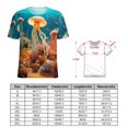 thumbnail image 2 of Jellyfish Ocean Style T Shirts Basic T-Shirt Short Sleeve Ladies Tee Shirt Summer Graphic Clothing, 2 of 6