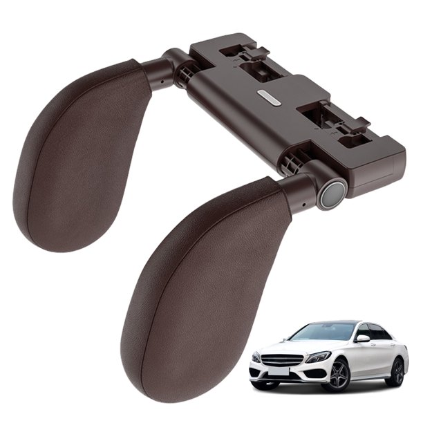 Cojín Apoyo para El Cuello Del Coche La Almohada Lateral Multifuncional Mejorada Quinta Generación Incorporada Invisible (café)