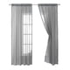 thumbnail image 1 of leyfeng Cortinas texturizadas de lino transparente para el hogar con cortinas semitransparentes de encaje Ventana de tela transpirable ligera y aireada, 1 of 7
