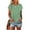 Mint Green, variant on Fnooota Women T Shirts 2025, Workout Casual Short Sleeve Summer Tops Wine Size S
