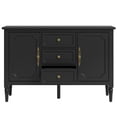thumbnail image 4 of May in Color Storage Cabinet with 2 Doors & 3 Drawers, Sideboard Cabinet with Adjustable Shelves, Ideal for Entryway, Living Room, Dining Room, 4 of 8