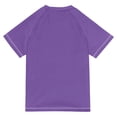 thumbnail image 6 of FORMRS Boys Rash Guard Short Sleeves Swim Shirt Quick Dry UPF 50+ Sun Protection, Sizes 3-12T, Halloween Purple Ghosts, 6 of 6