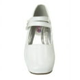thumbnail image 5 of Josmo Girls Flower Mary Jane Dress Shoes. (Little Kids Big Kids)., White Patent, 12, 5 of 8