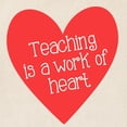 thumbnail image 2 of CafePress - Red Teacher Heart Tote Bag - Unisex Canvas Tote Bag, Beige, 1-Piece, 2 of 7