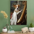 thumbnail image 2 of Parson Russell Terrier Cute Dog Harp Stretched Canvas Size 8x12 – Retro Parson Russell Terrier Dog Batter in Action With Harp for Themed Living Room, 2 of 5
