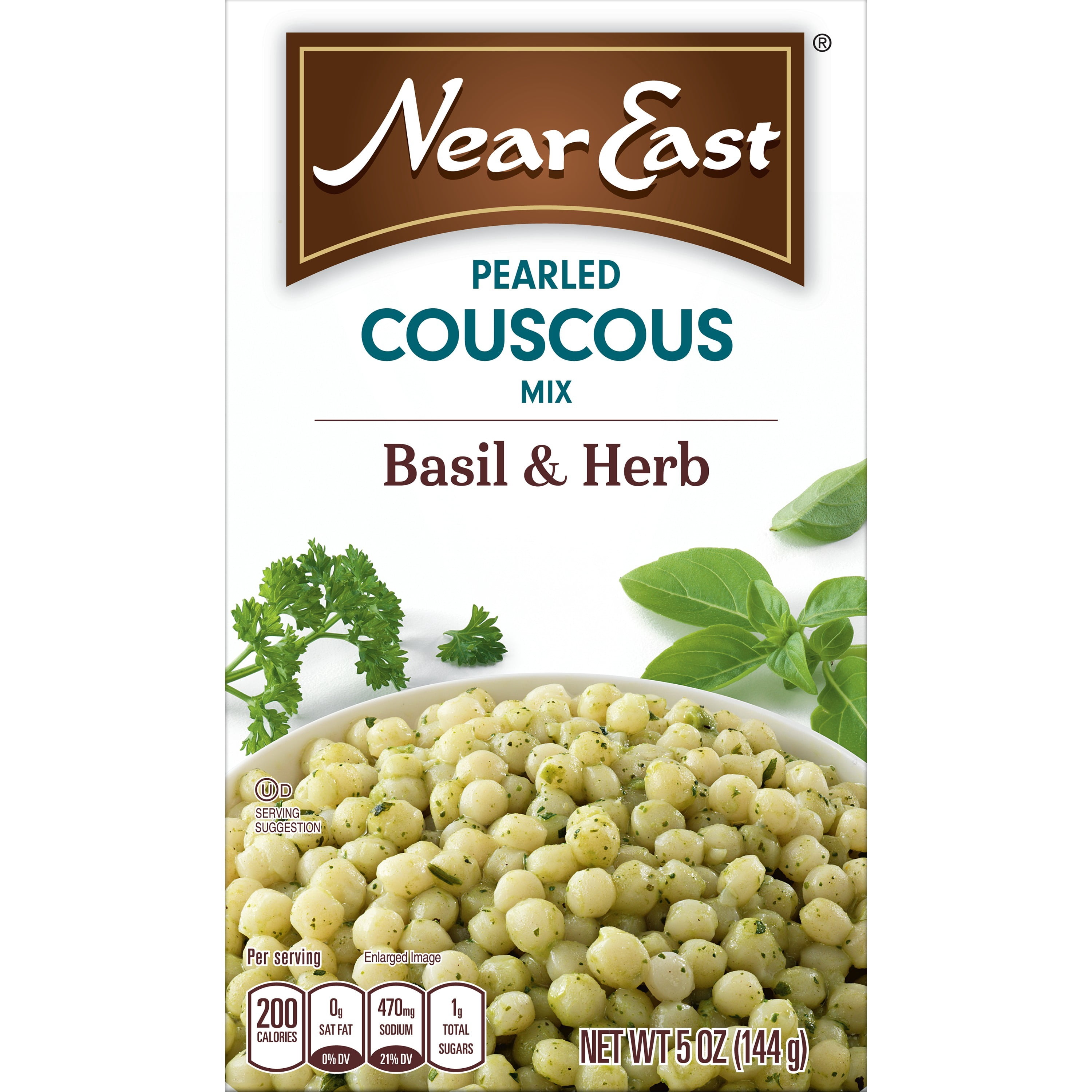 (12 Pack) Near East Basil & Herb Pearled Couscous Mix, 0.31 lb