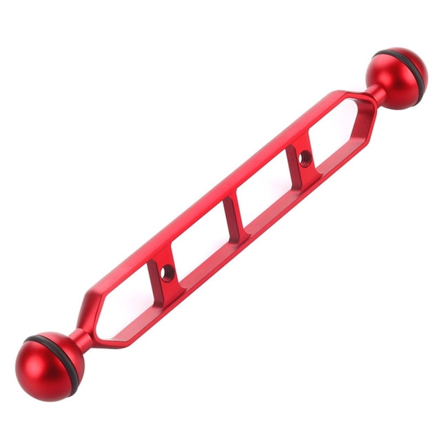 Kearding 5 7 9 11 pulgadas cabeza de bola doble 1 adaptador de articulación brazo de extensión para abrazadera de mariposa subacuática montaje Accesorios de cámara y óptica Rojo 228.6 mm