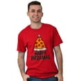 thumbnail image 5 of Funny Christmas Happy Pizzamas Pizza Men's Graphic T Shirt Tees Brisco Brands L, 5 of 6