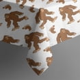 thumbnail image 5 of White Bigfoot and Footprint Pattern Square Tablecloth,Waterproof Square Table Cover,Wipeable Spillproof Washable Table Cover for Home Kitchen Party Decor 42"X42"(107x107cm), 5 of 6