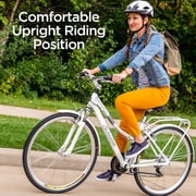 Schwinn Discover Hybrid Bike, 700c Wheels, 21 Speeds, White