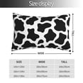 thumbnail image 2 of Balery Cow Print Black White Funda de Cojín Estampada, Regalos para Mujeres, Regalos de Amor para Ella, Regalos para Novia o Esposa, Funda de Almohada-20"x30", 2 of 6