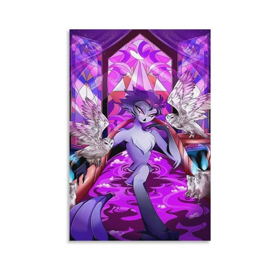 Stolas Magical Bath Poster Helluba Boss Home Decor Poster Wall Art Hanging Picture Print Bedroom Decorative Painting Posters Room Aesthetic 16x24inch(40x60cm)