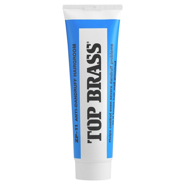 Top Brass Crema para el cabello anticaspa para hombres y mujeres - Crema para el cabello para peinar con cera de abejas y candelilla - Alivia la sequedad del cuero cabelludo, la caspa y la picazón - N