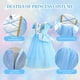 thumbnail image 4 of Disfraz de princesa Fengligoo azul para niñas de 5 a 6 años, 4 of 8