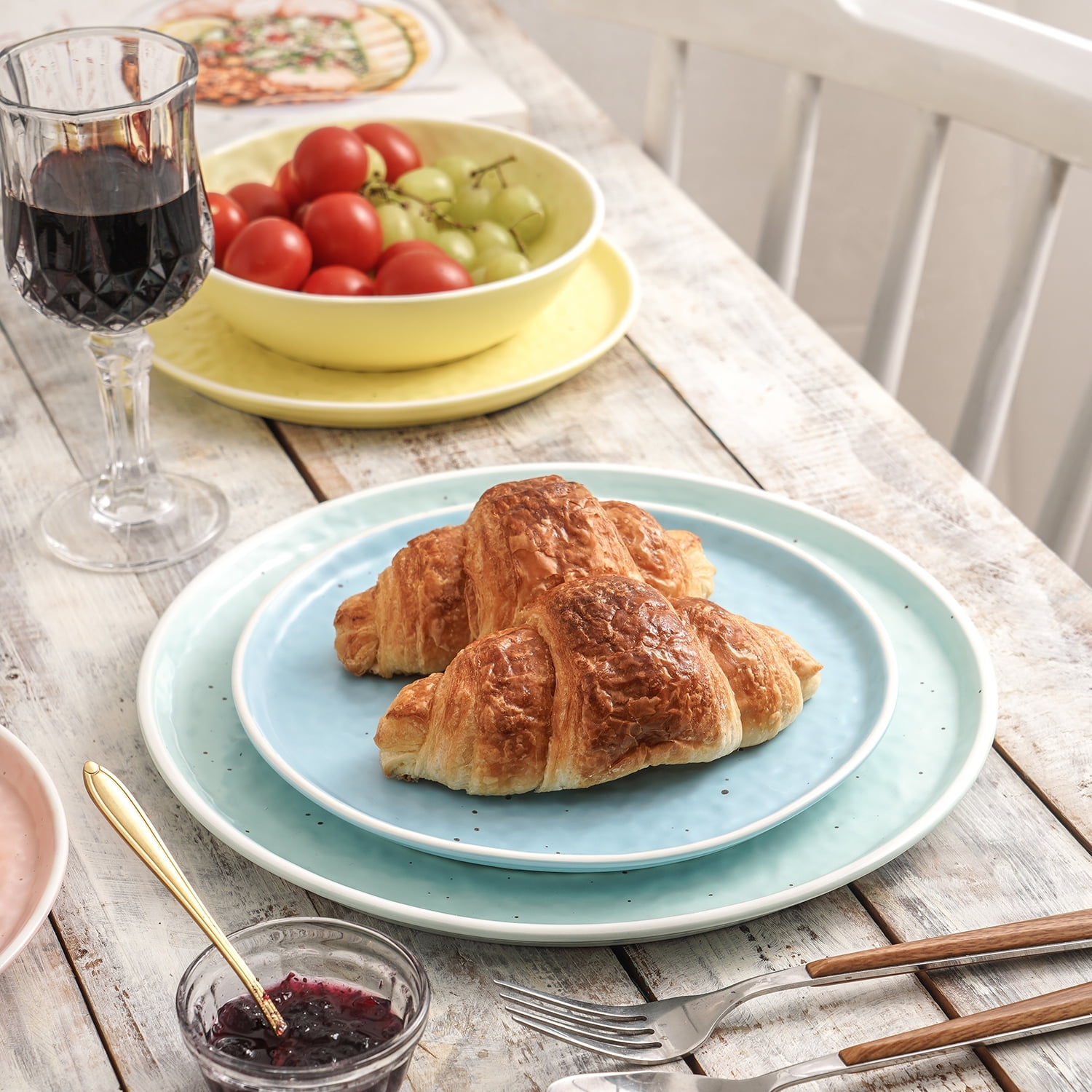 Stone Lain Elena 32-Piece Dinnerware Set Stoneware, Multicolored