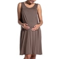 thumbnail image 4 of LilyLLL Pregnant Womens Sleeveless Maternity Breastfeeding Nursing Loose Tank Dress, 4 of 4