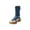 Blue, variant on RUIYANQI Women's Denim Platform Ankle Boots Color Block Hook Loop Chunky Heel Casual Fall Winter Shoes Trendy Outdoor Booties For Women Blue Women Sandal