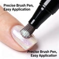 thumbnail image 5 of One Step Gel Nail Polish Pens Set, 6 Colors Gel Polish Pens with Fine Tips, Quick Dry Shine Nail Polish Markers for DIY Manicure, Portable Pastel Shimmer Art Nail Paint Set, 5 of 5
