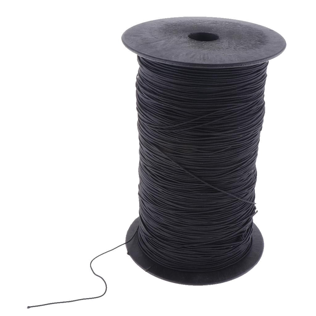 GUOOL 800m Beading Crafts Thread Necklace Bracelets Bag Chains String Cord Elastic Ropes 1mm For Making Necklace Bracelets Chains black