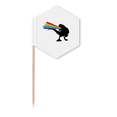 thumbnail image 1 of Rainbow Fountain Dinosaur Back Toothpick Flags Cupcake Picks Party Celebration, 1 of 3
