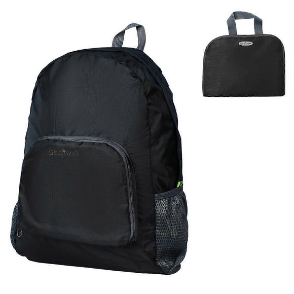 Black Backpack 20L Walking Backpack Walk with a light package 26-27s